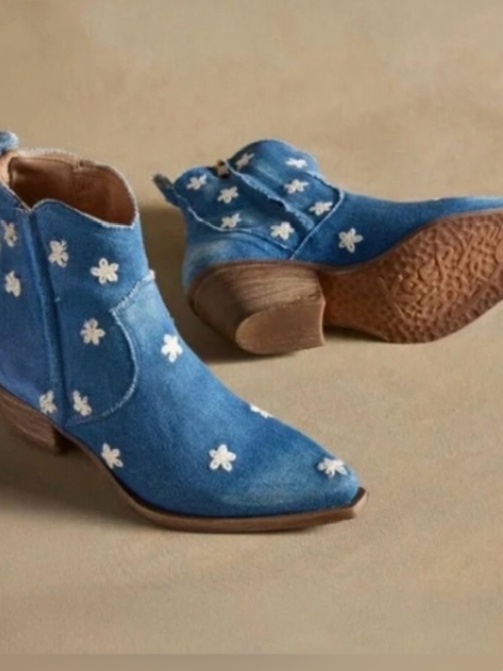 Sundance Daisy Denim Sojourner Boots - Size 37